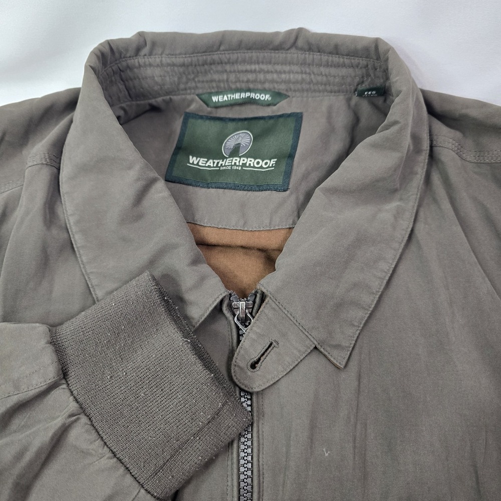 Weatherproof Jacket Mens 2XL Charcoal Gray Zip Down